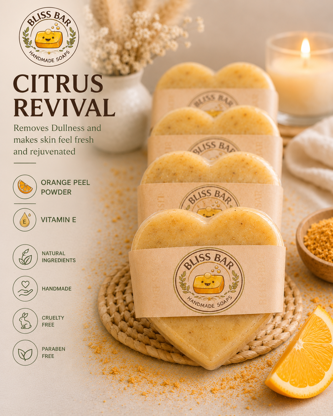 Citrus Revival Heart Shape Citrus Revival Heart Shape