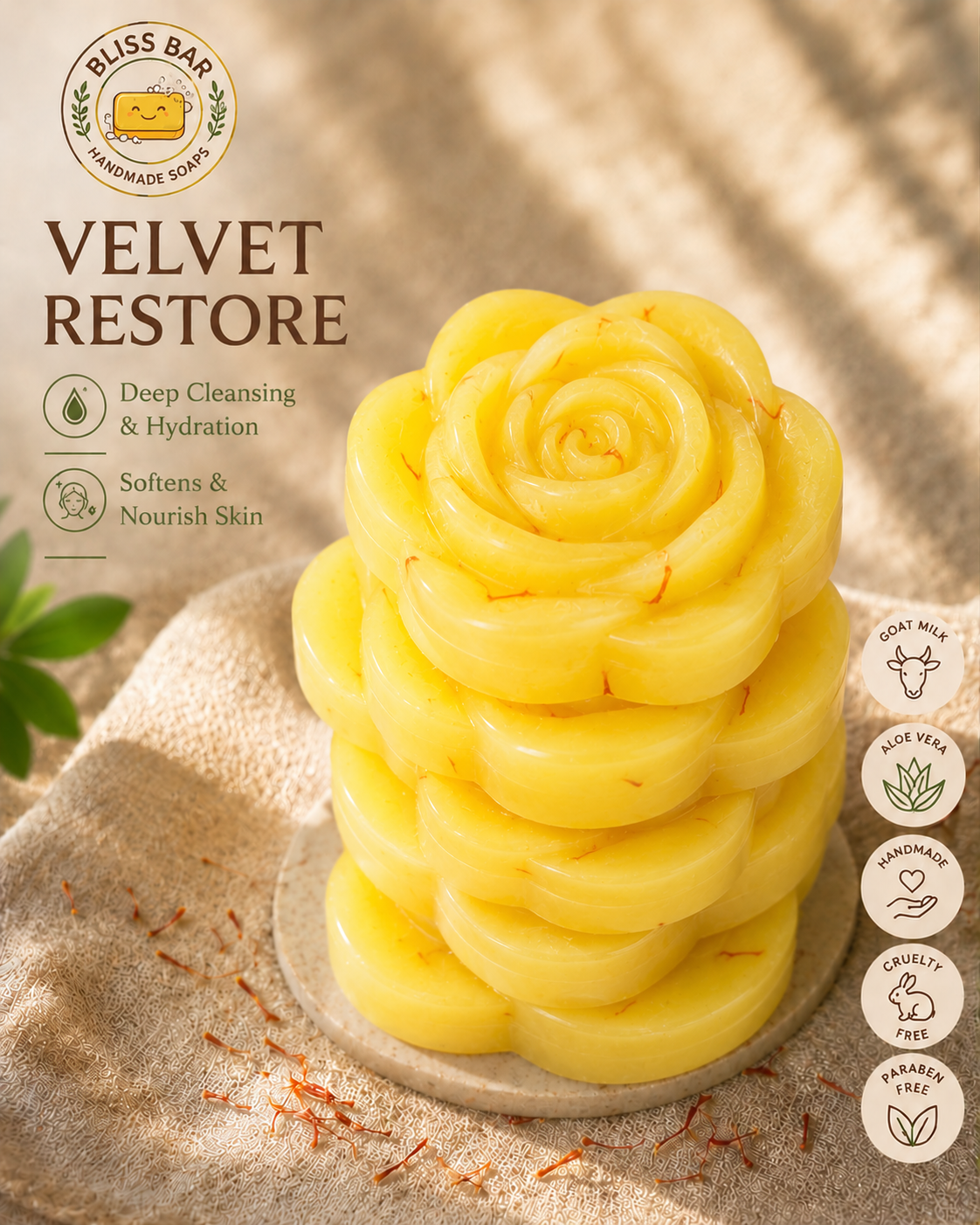 Velvet Restore Flower Shape Velvet Restore Flower Shape